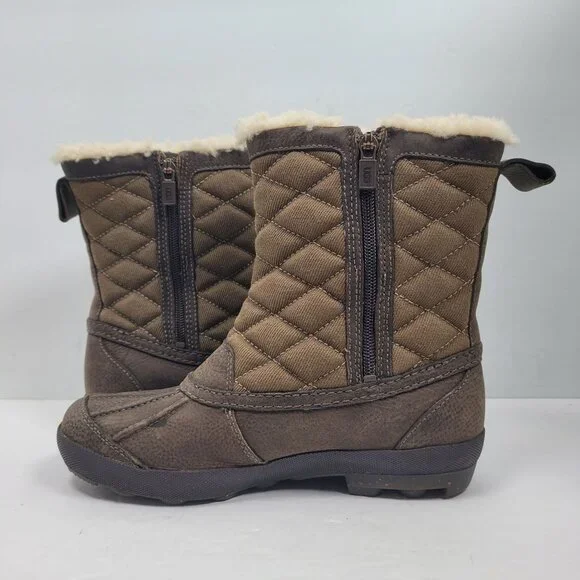 UGG Women's Brown Bellegarde Winter Rain Boots S/N 1001731 US Size 8 - Picture 6 of 11